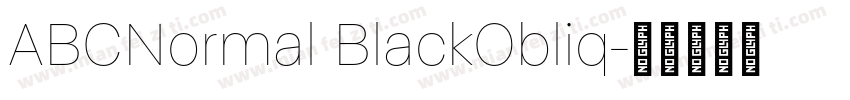 ABCNormal BlackObliq字体转换